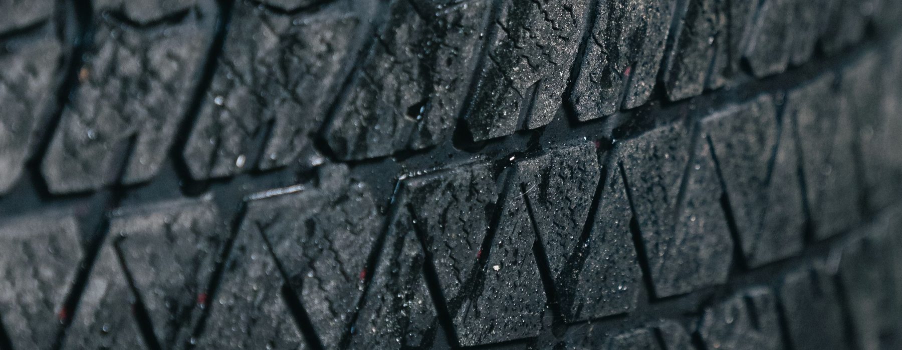 New tire tread detail at a tire and wheel shop in North Little Rock Arkansas
